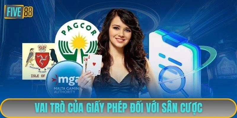 Vai trò của giấy phép đối với sân cược